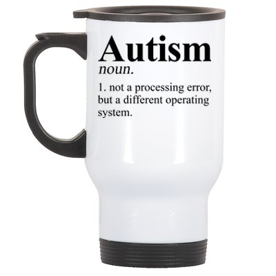 Autism Awareness Definition Gift Stainless Steel Travel Mug