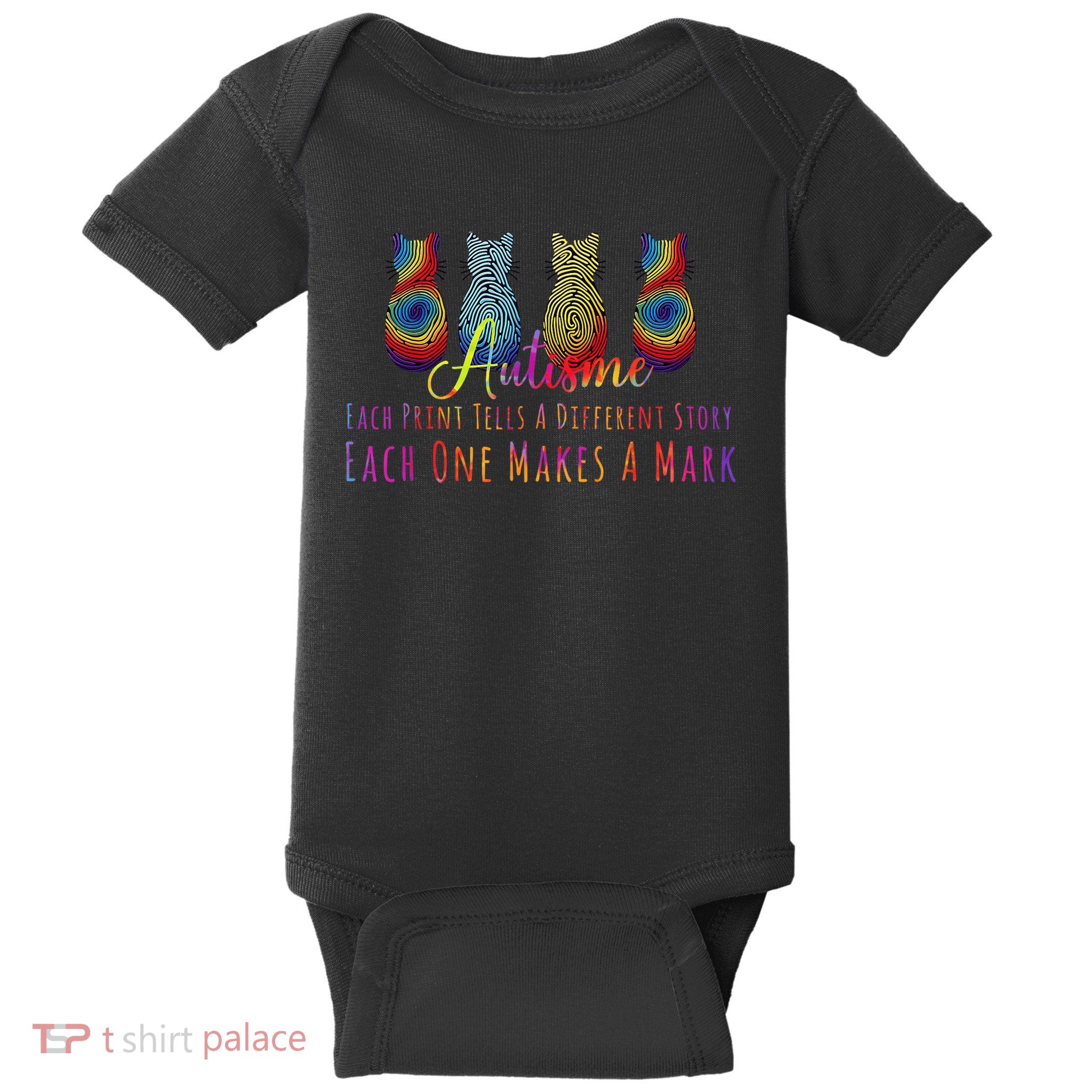 Autism Awareness Day Cats Each Print Tells A Different Story Baby Bodysuit
