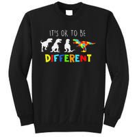 Autism Awareness Dinosaur Kid Boys Its Ok To Be Different Sweatshirt