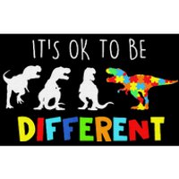 Autism Awareness Dinosaur Kid Boys Its Ok To Be Different Bumper Sticker