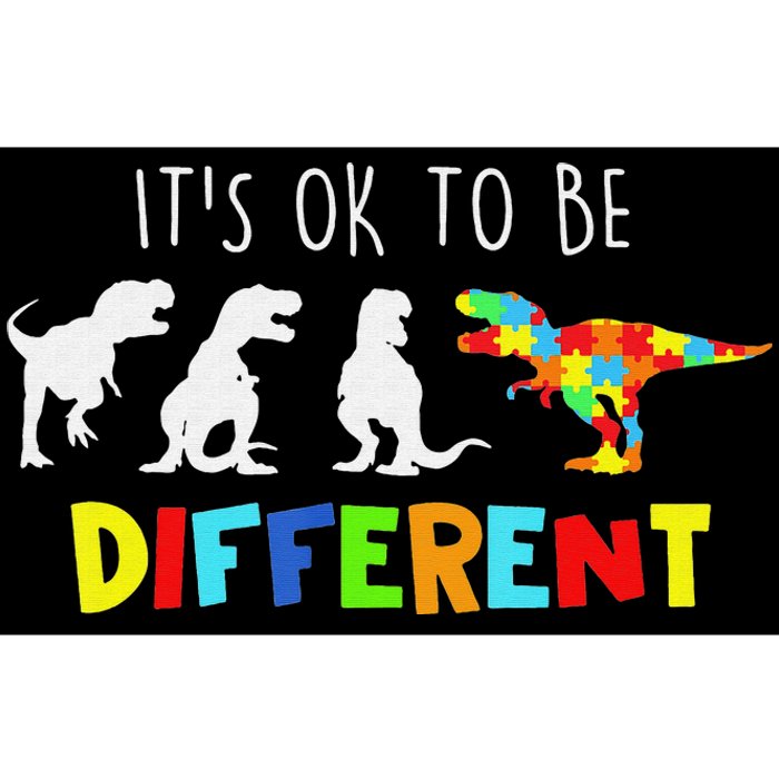 Autism Awareness Dinosaur Kid Boys Its Ok To Be Different Bumper Sticker