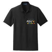 Autism Awareness Dinosaur Kid Boys Its Ok To Be Different Dry Zone Grid Polo