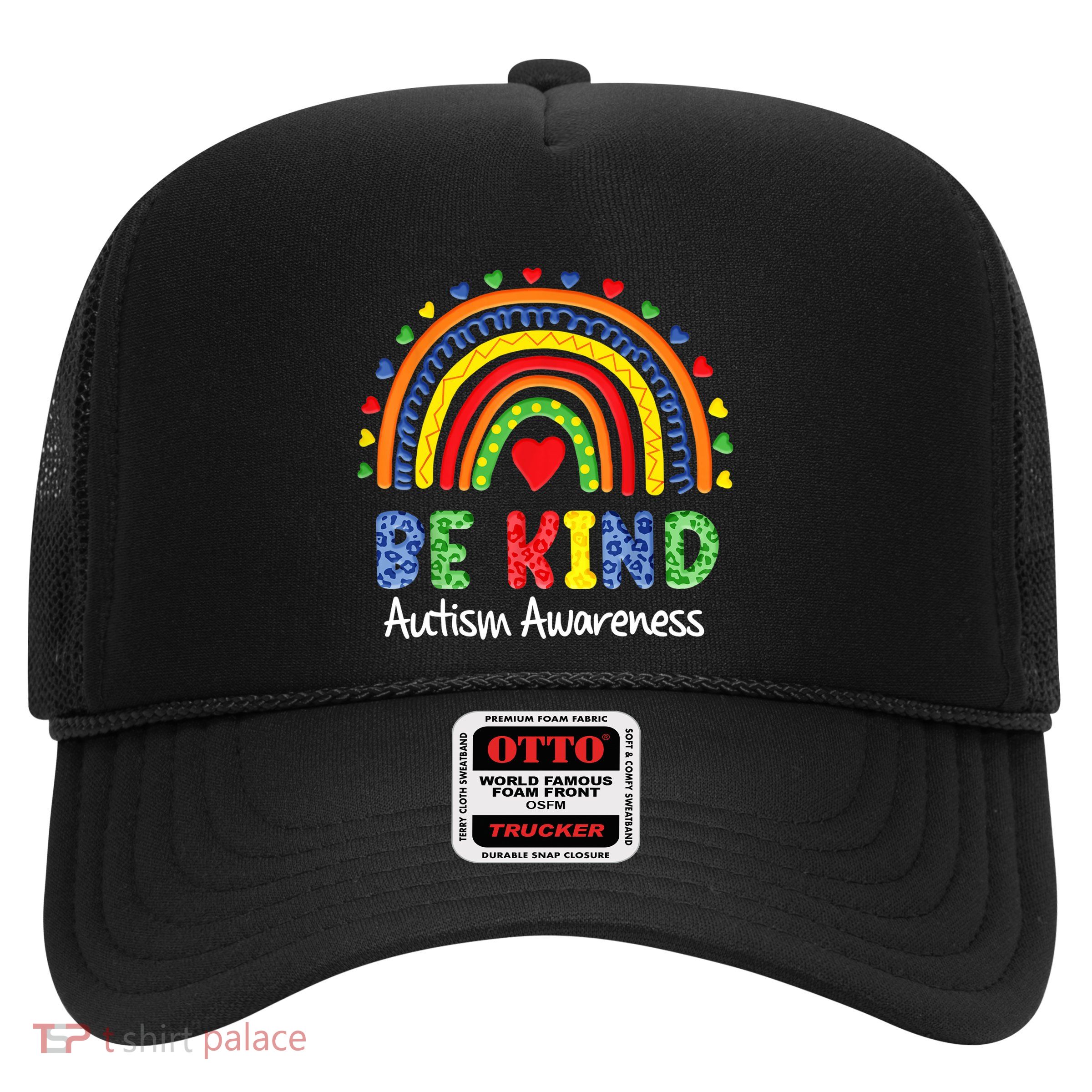 Autism Awareness Day Colorful Rainbow Be Kind Trucker Hat