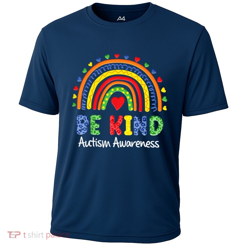 Autism Awareness Day Colorful Rainbow Be Kind Performance Shirt