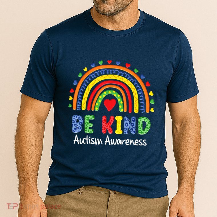 Autism Awareness Day Colorful Rainbow Be Kind Performance Shirt