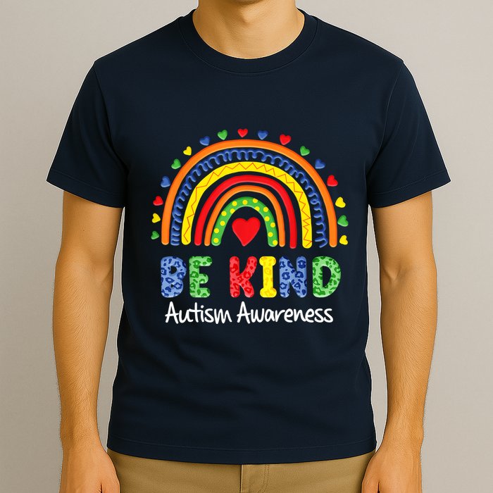 Autism Awareness Day Colorful Rainbow Be Kind T-Shirt