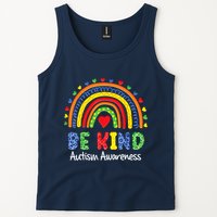 Autism Awareness Day Colorful Rainbow Be Kind Tank Top