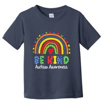 Autism Awareness Day Colorful Rainbow Be Kind Toddler T-Shirt