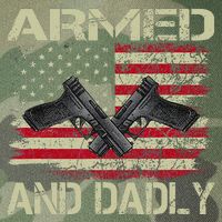 Armed And Dadly Funny Deadly Father For Father's Day Legacy Tie Dye Trucker Hat