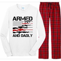 Armed And Dadly Usa Patriotic Fathers Day Long Sleeve Pajama Set