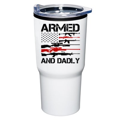 Armed And Dadly Usa Patriotic Fathers Day Tumbler