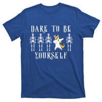 Autism Awareness Dare To Be Yourself Unicorn Dabbing Autism Meaningful Gift T-Shirt