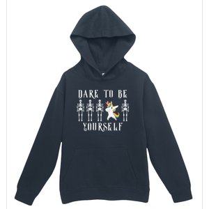 Autism Awareness Dare To Be Yourself Unicorn Dabbing Autism Meaningful Gift Urban Pullover Hoodie