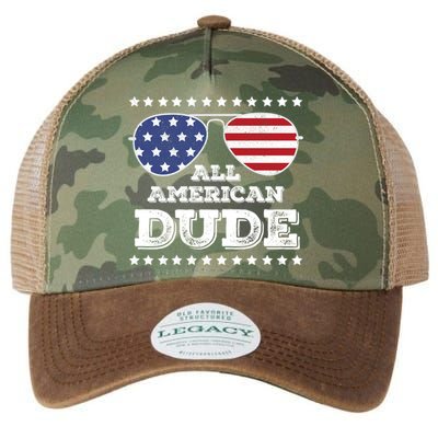 All American Dude Matching Family 4th Of July Funny Gift Legacy Tie Dye Trucker Hat