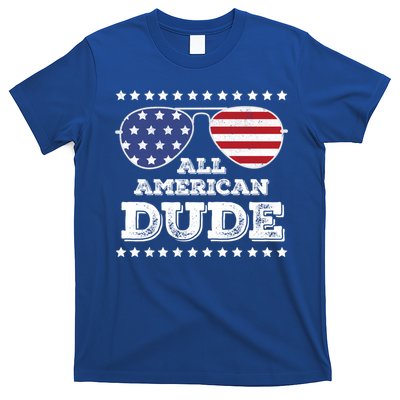 All American Dude Matching Family 4th Of July Funny Gift T-Shirt