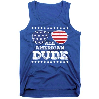 All American Dude Matching Family 4th Of July Funny Gift Tank Top