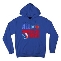 All American Dude Patriotic Usa Flag Grunge Style Gift Hoodie