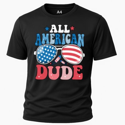 All American Dude Sunglasses 4th Of July Family Matching Cute Gift Performance Shirt