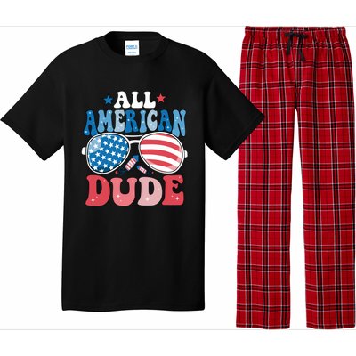 All American Dude Sunglasses 4th Of July Family Matching Cute Gift Pajama Set