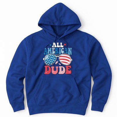 All American Dude Sunglasses 4th Of July Family Matching Cute Gift Hoodie