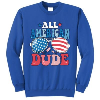 All American Dude Sunglasses 4th Of July Family Matching Cute Gift Sweatshirt