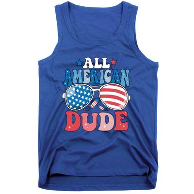 All American Dude Sunglasses 4th Of July Family Matching Cute Gift Tank Top