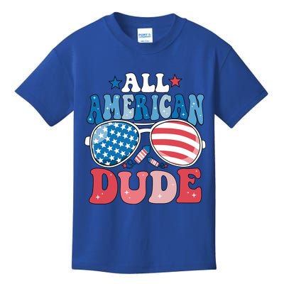 All American Dude Sunglasses 4th Of July Family Matching Cute Gift Kids T-Shirt