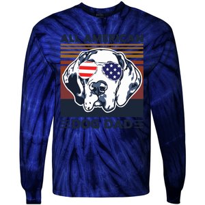 All American Dog Dad Tie-Dye Long Sleeve Shirt