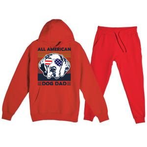 All American Dog Dad Premium Hooded Sweatsuit Set