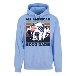 All American Dog Dad Unisex Surf Hoodie