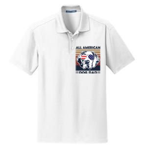 All American Dog Dad Dry Zone Grid Polo