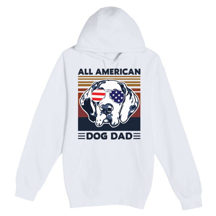 All American Dog Dad Premium Pullover Hoodie