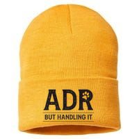 Adr AinT Doin Right But Handling It Funny Vet Tech Vet Dk. Sustainable Knit Beanie