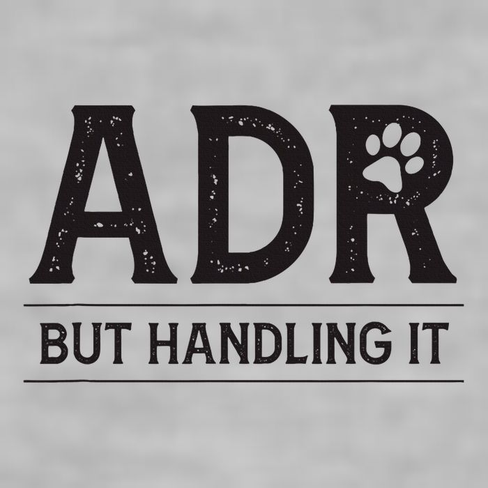 Adr AinT Doin Right But Handling It Funny Vet Tech Vet Dk. Ladies PosiCharge Tri-Blend Wicking Tank