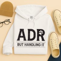 Adr AinT Doin Right But Handling It Funny Vet Tech Vet Dk. Hoodie