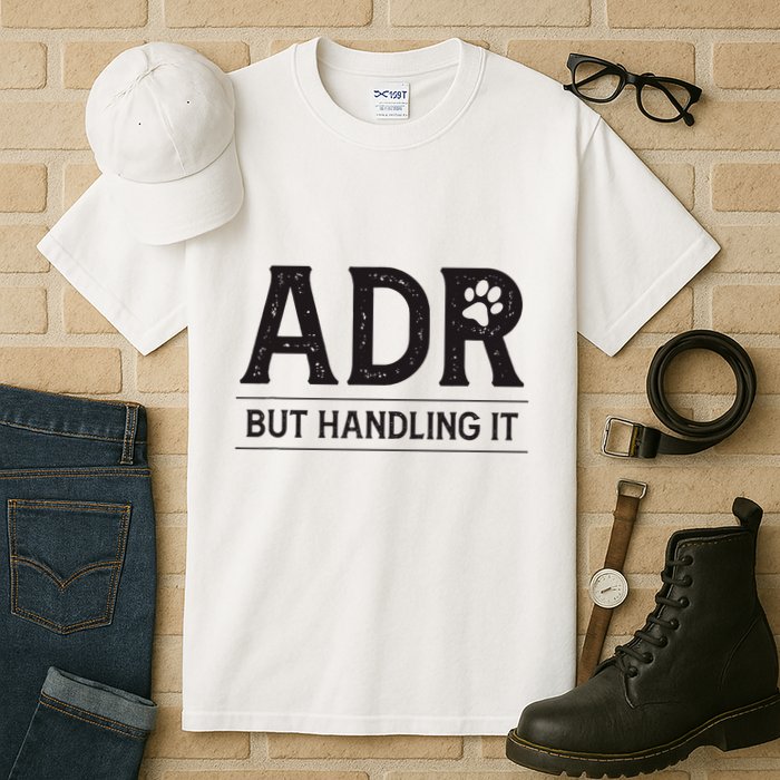 Adr AinT Doin Right But Handling It Funny Vet Tech Vet Dk. Tall T-Shirt