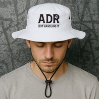 Adr AinT Doin Right But Handling It Funny Vet Tech Vet Dk. Bucket Hat