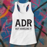 Adr AinT Doin Right But Handling It Funny Vet Tech Vet Dk. Womens Tank Top