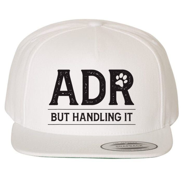 Adr AinT Doin Right But Handling It Funny Vet Tech Vet Dk. Wool Snapback Cap