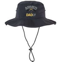 Armed And Dadly Funny Deadly Father Gifts For Fathers Day Legacy Cool Fit Booney Bucket Hat