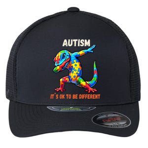 Autism Awareness Dabbing Gecko Cool Gift Flexfit Unipanel Trucker Cap