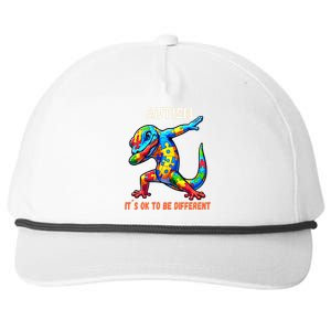 Autism Awareness Dabbing Gecko Cool Gift Snapback Five-Panel Rope Hat