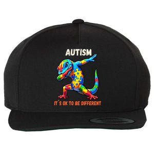 Autism Awareness Dabbing Gecko Cool Gift Wool Snapback Cap