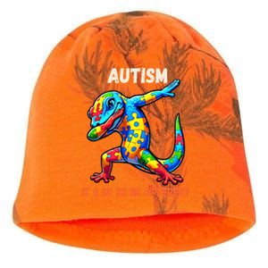 Autism Awareness Dabbing Gecko Cool Gift Kati - Camo Knit Beanie