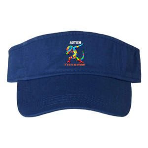 Autism Awareness Dabbing Gecko Cool Gift Valucap Bio-Washed Visor