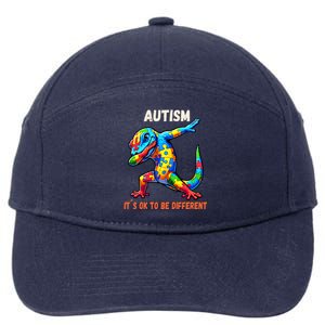 Autism Awareness Dabbing Gecko Cool Gift 7-Panel Snapback Hat