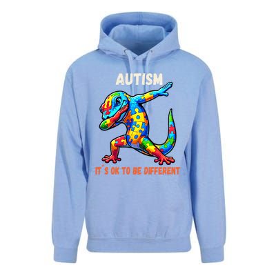 Autism Awareness Dabbing Gecko Cool Gift Unisex Surf Hoodie