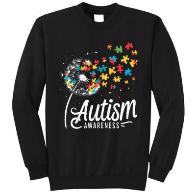 Autism Awareness Dandelion Puzzle Autism Sweatshirt