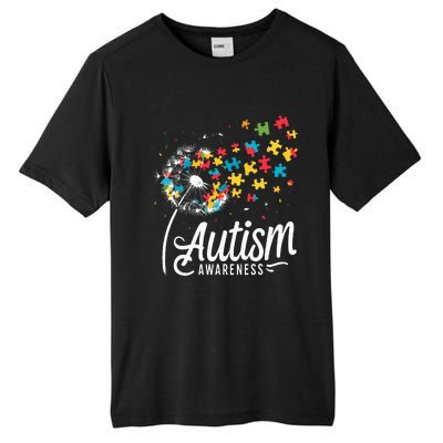 Autism Awareness Dandelion Puzzle Autism Tall Fusion ChromaSoft Performance T-Shirt