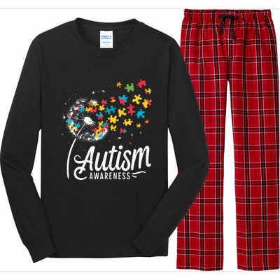 Autism Awareness Dandelion Puzzle Autism Long Sleeve Pajama Set